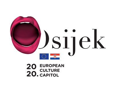 Osijek 2020. Candidate City for European capital of culture branding graphic design logo visual id