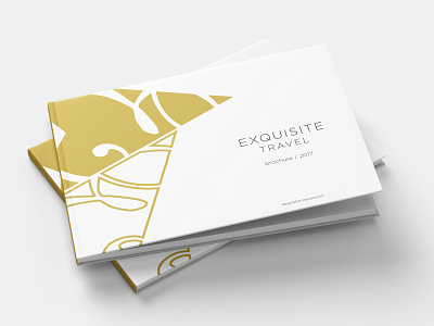 Exquisite Travel branding brochure design design graphic design logo print visual id visual identity