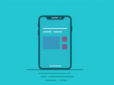 Jumping phone effect gif gui iphone x motion graphics