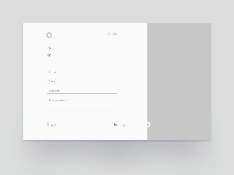 Sign In clean geometry gif gray interface log in sign sign in simple ui web