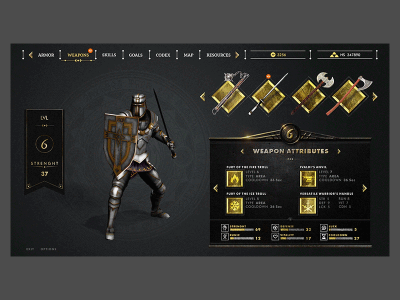 Game Ui Concept By Ca On Dribbble