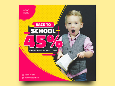 Back to School - Social Media Post Design