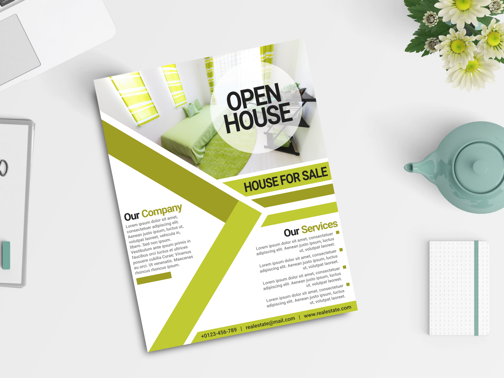 Download Free Professional Real Estate Business Flyer Design Template By Saidi Creative On Dribbble PSD Mockup Template