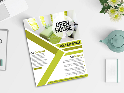 Professional Real Estate Business Flyer Design Template a4 advertisement brochure business color corporate design dribble flyer green inkscape investor lime marketing poster promotion property real estate realtor template