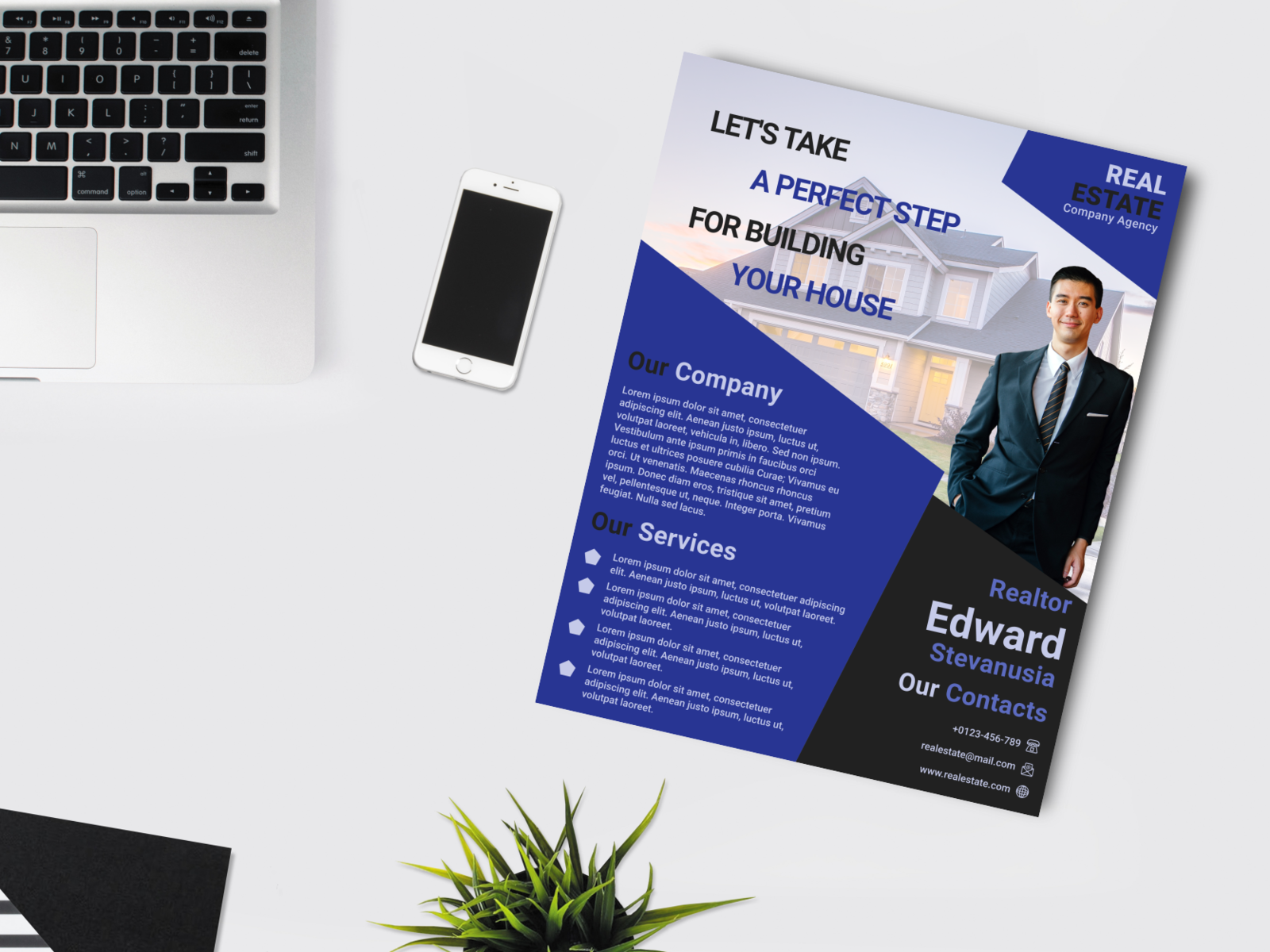 Real Estate Business Flyer and Brochure Vector Design Template by Saidi  Creative on Dribbble