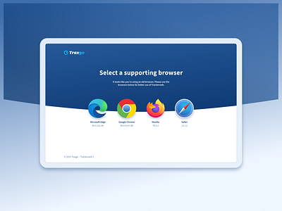 Browser supporting page browser chrome mozalla safari support ui ux web