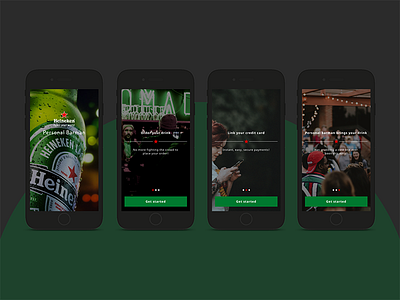 Personal bartender concept app design bartender mcommerce ordering