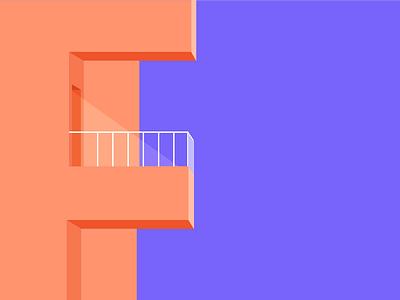 36 Days of Type - F 36days f 36daysoftype architecture balcony building colour illustration shadow type vector