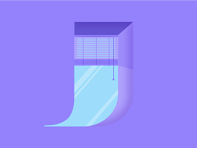 36 Days of Type - J 36days j 36daysoftype architecture building colour illustration shadow type vector window