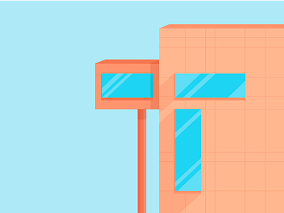36 Days of Type - T 36days t 36daysoftype architecture building colour illustration shadow type vector window