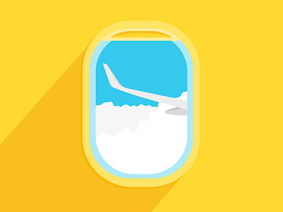 36 Days of Type - 0 0 36days 0 36daysoftype airplane colour illustration shadow sky travel type vector window