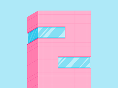 36 Days of Type - 2 2 36days 2 36daysoftype architecture building colour illustration shadow type vector window