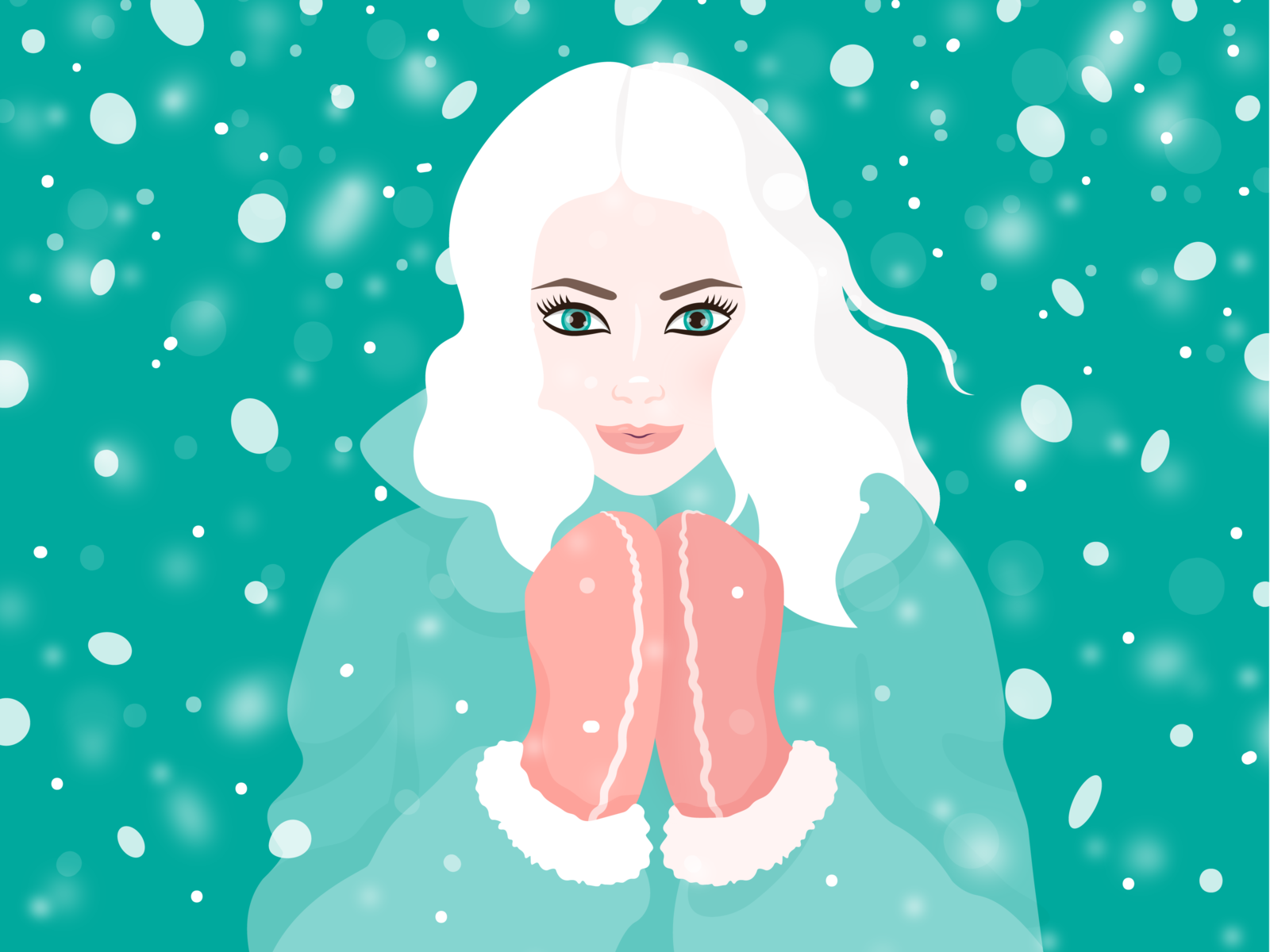 Let it snow - by Bettina Stovne on Dribbble