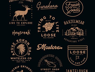 Recap design from 2019 badge branding clothing design handdrawn illustration logo t shirt design typography vintage
