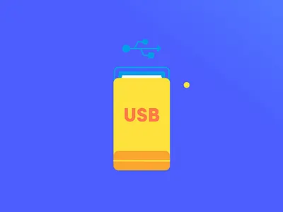 Data Force illustration usb vector