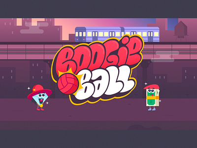Boogie Ball Subway arcade character city game graffiti illustration logo street subway throwup volleyball