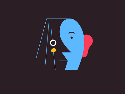 Head 3 character flat head illustration illustrator portrait vector
