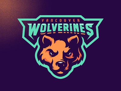 Vancouver Wolverines design esports football grunge illustrator logo london m7d skull sports