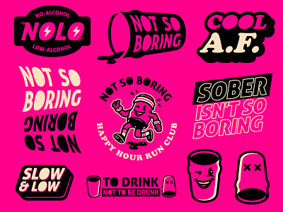 "Not So Boring" sticker sheet