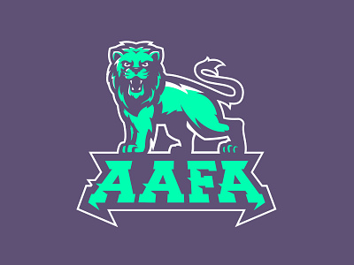 AAFA army design esports football grunge illustrator lion lion logo logo m7d mascot sports tiger