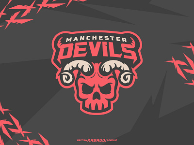 Manchester Devils Logo design devil esports football horns illustrator logo mascot skull sports