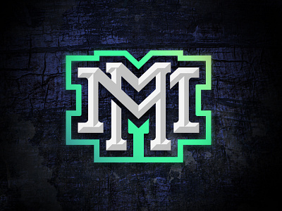 MM Monogram grunge logo m7d monogram sports