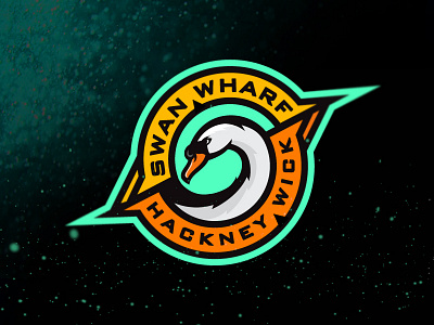 Swan Wharf - Pub Series east hackney logo london pub sports swan