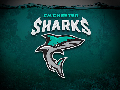 Chichester Sharks Logo logo mascot sharks sports