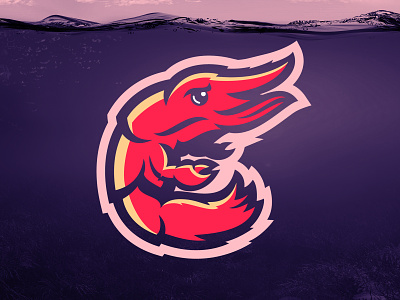 Derscampi Logo american design esports football grunge illustrator lobster logo london m7d prawn scampi skull sports