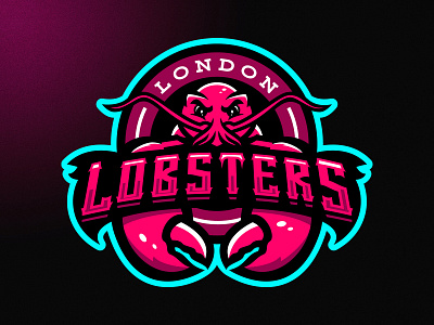 London Lobsters crab esports lobster logo london mascot sports