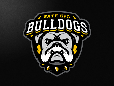 Bath Spa Bulldogs Logo american animal branding bulldog bulldogs design dog esports football grunge illustrator logo london mascot sports vector