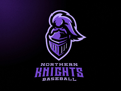 Northern Knights Primary Logo american angry baseball branding design esports football grunge illustration illustrator knight logo london m7d mascot skull sports