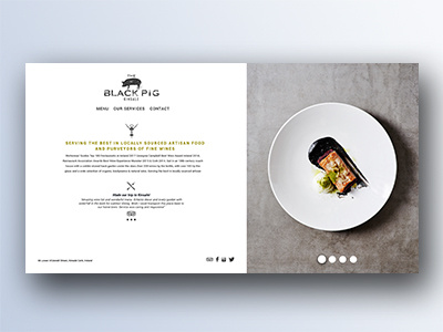 Black Pig Restaurant interaction design ui ux