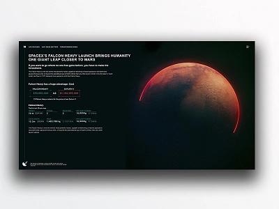 SpaceX’s Falcon Heavy design ui