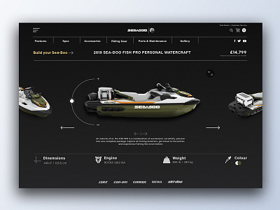 Sea-Boo Concept interface design ui website design