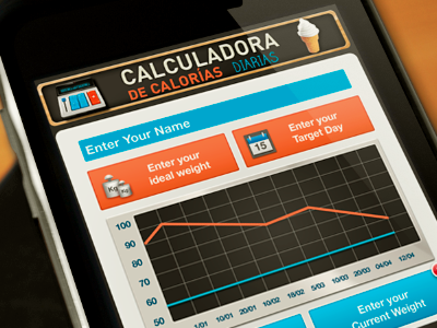 Calorie Calculator app chart ios iu mobile