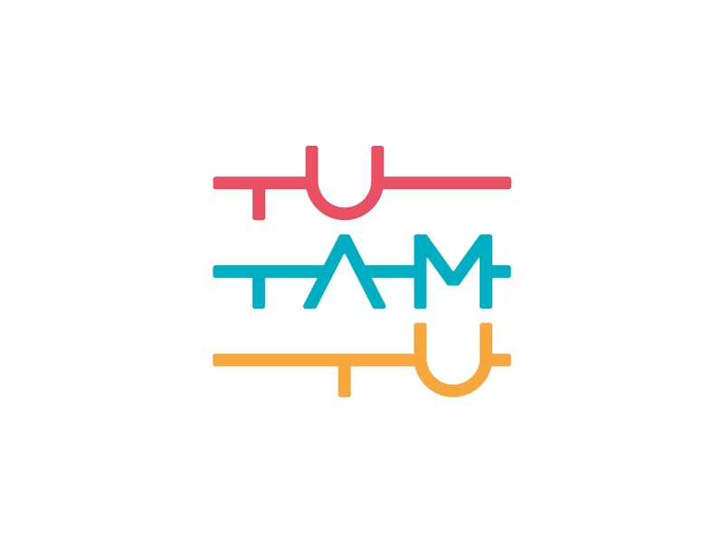 TuTamTu - neighborhood social networking site design flat design logo room33 sign social app tutamtu ui