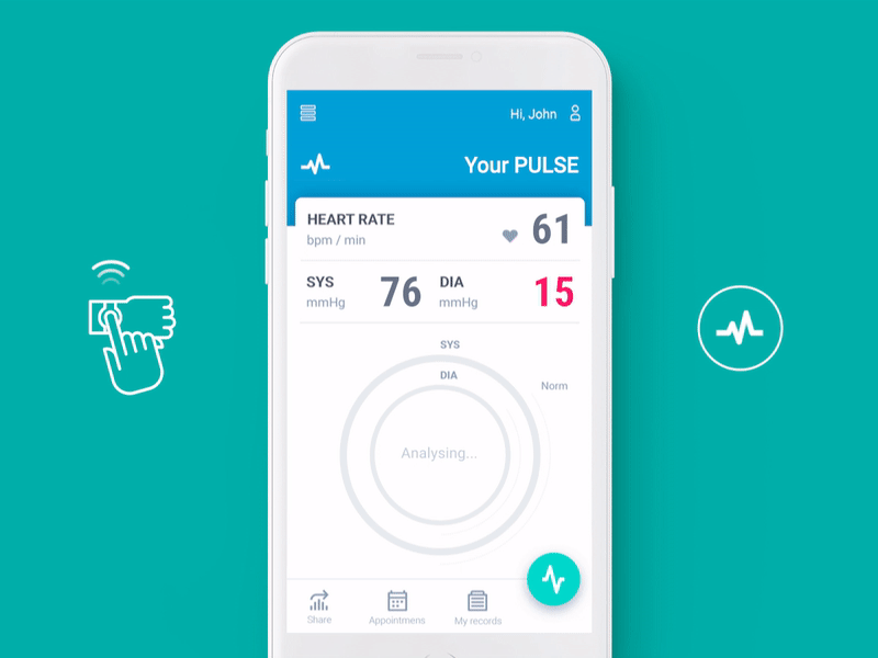HMO - health monitoring online app charts health medical room33
