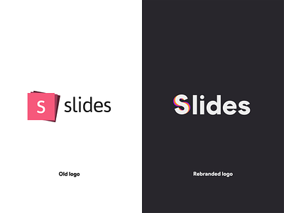 Slides Rebranded Logo colorful logo logo design logotype rebrand rebranded s letter s letter logo s logo slide slides