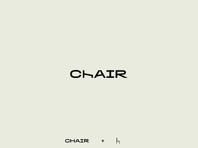 Chair wordlogo branding chair furniture furniture design illustrator logo logo design logotype sofa