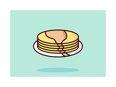 Pancake Illustration breakfast drinks food illustration illustrator pancake pancakes syrop vector
