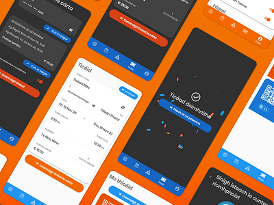 Tory Ferry Mobile Tickets in Gaeilge app branding dark mode flutter gaeilge ticket app
