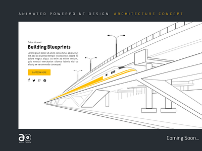 Arc Presentation Design - Building Blueprints animation architecture blueprints motion graphics powerpoint