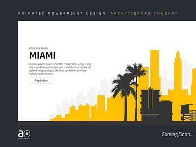 Arc Presentation Design - Skyline animation architecture blueprints buildings motion graphics powerpoint skyline