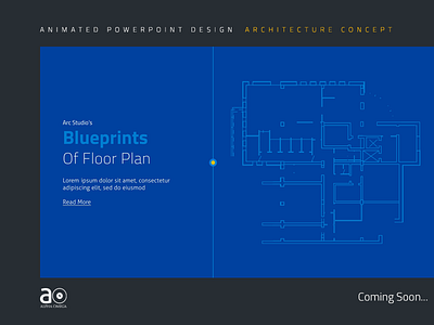 Arc Presentation Design Blue Print Floor Plan animation architecture blueprints buildings motion graphics powerpoint skyline