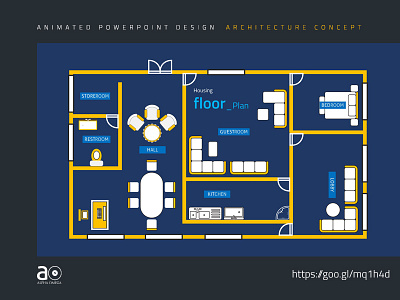 Arc Animated Presentation Template   Floor Plan