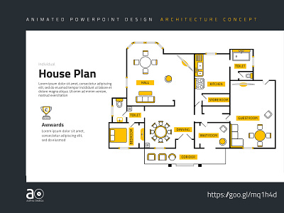 Arc Animated Presentation Template   House Plan