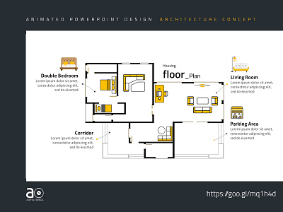 Arc Animated Presentation Template Housing Floor Plan