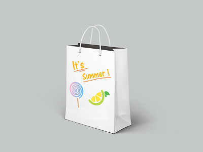 Paper Shopping Bag gift illustration package paper product design stationary