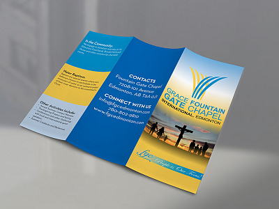 Brochure design advertise advertising brochure church graphic design